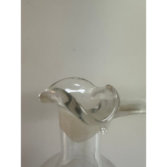 Glass Vintage Berry Brothers Magnum Champagne Decanter Clear Crystal Glass With Stopper 12" Tall For Sale - Image 7 of 18
