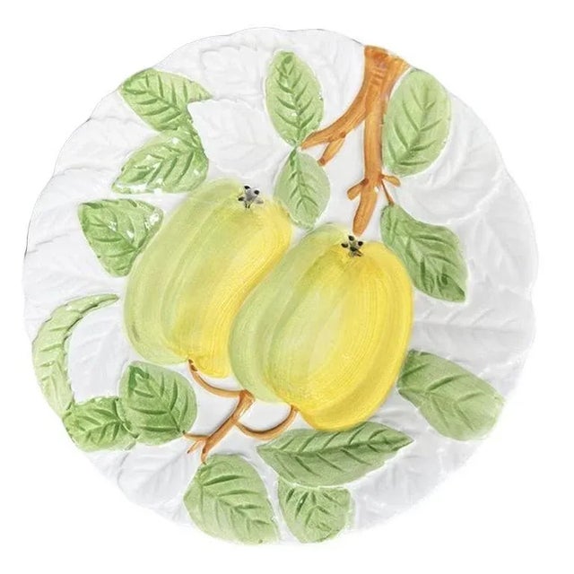 Set of 4 Fruit Du Jour Decorative Ceramic Plates by Shafford 1987