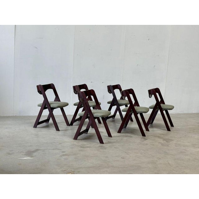 1960s Mid-Century Italian Dining Chairs, 1960s, Set of 6 For Sale - Image 5 of 18