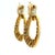 Metal Vintage American 18k Gold 5 Carat Diamond Articulated Hoop Earrings, Pair For Sale - Image 7 of 14