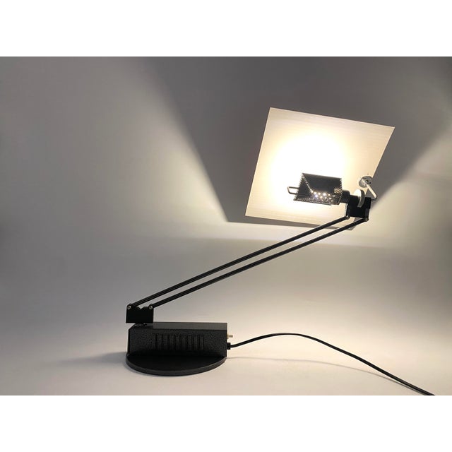Postmodern W. O. Table Lamp by Sacha Ketoff for Aluminor, France, 1985 For Sale - Image 9 of 18