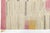 Rose Contemporary Minimalist Wool Kilim Rug With Abstract Ikatesque Accents in Rose For Sale - Image 8 of 12