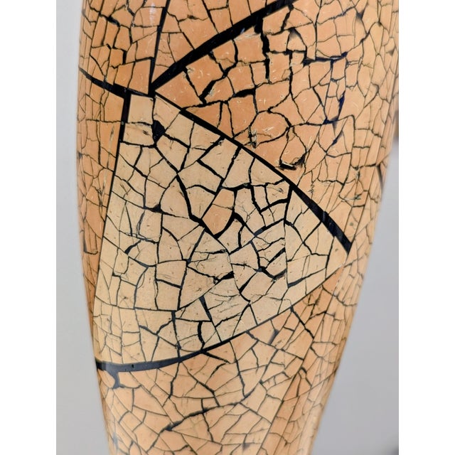 R & Y Augousti Style Eggshell Lacquer Tall Sculptural Spindle Vase For Sale - Image 10 of 11