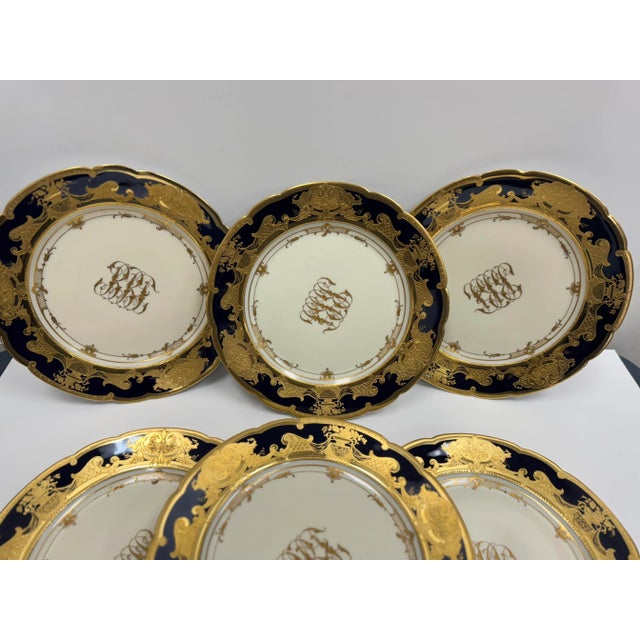 Late 19th Century Late 19th Century Dresden Gold Gilded Plates - Set of 6 For Sale - Image 5 of 12
