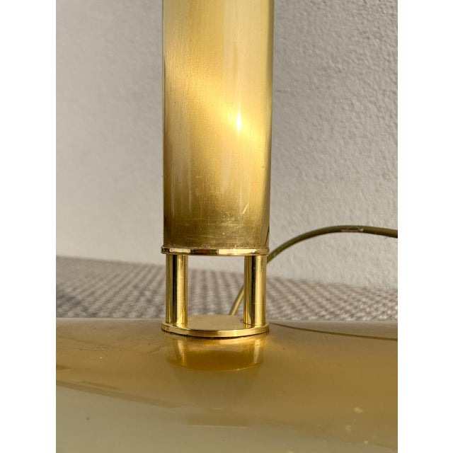 Metal Brass Floor Lamp with Reading Arm, 1980s For Sale - Image 7 of 18