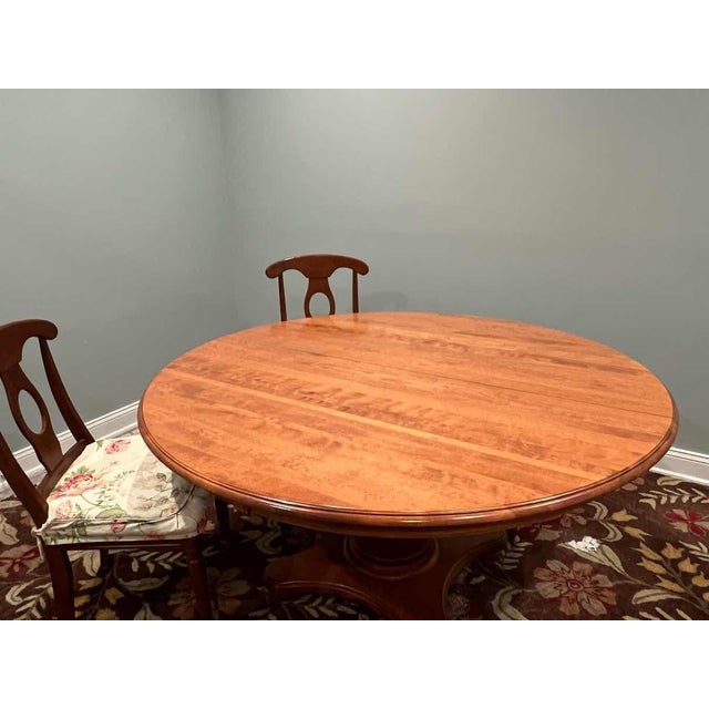 Copper Nichols & Stone Maple Wood Dining Table For Sale - Image 8 of 8