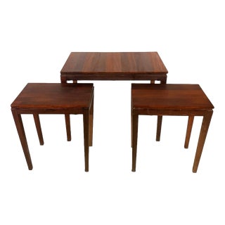 Afromosia Teak Nesting Tables by Richard Hornby for Fyne Ladye, 1960s, Set of 3 For Sale