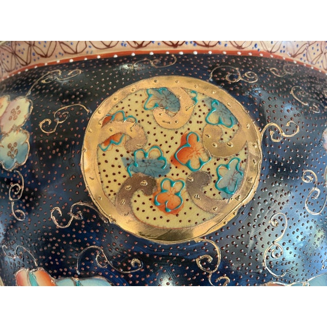 Vintage Large Oriental Fishbowl Urn For Sale In Savannah - Image 6 of 11
