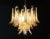 ELECTRICAL SYSTEM ADAPTED FOR US/AU/EU Murano Italian glass chandelier. Fantastic chandelier with amber and white...