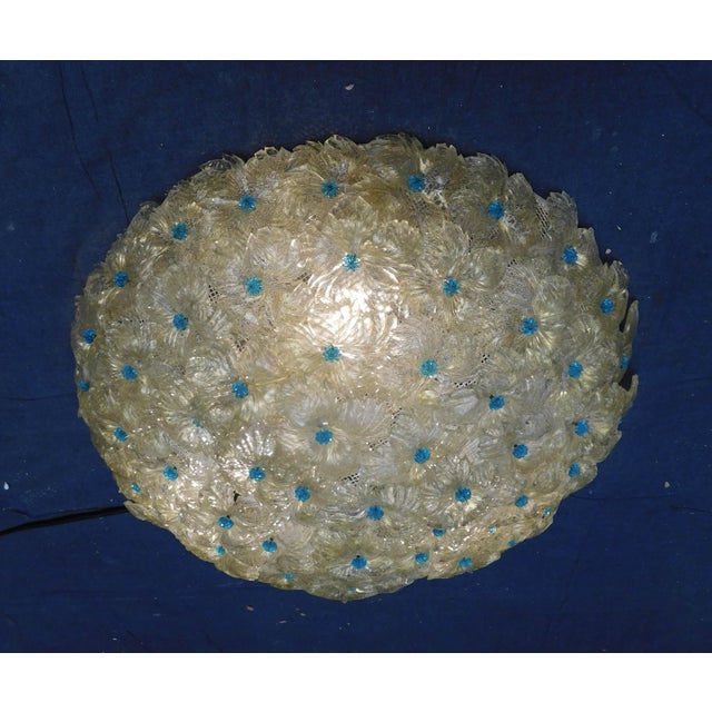 1960s 1960s Millefiori Flush Mount by Barovier E Toso For Sale - Image 5 of 6