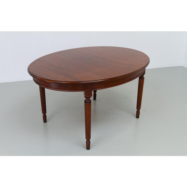 Danish Hepplewhite Oval Mahogany Dining Table from Farre Møbelfabrik, 1970s For Sale - Image 3 of 18
