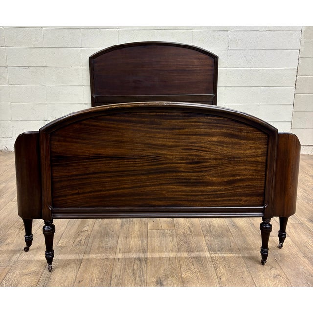 French Vintage French Louis XV Full Size Bed Frame For Sale - Image 3 of 12