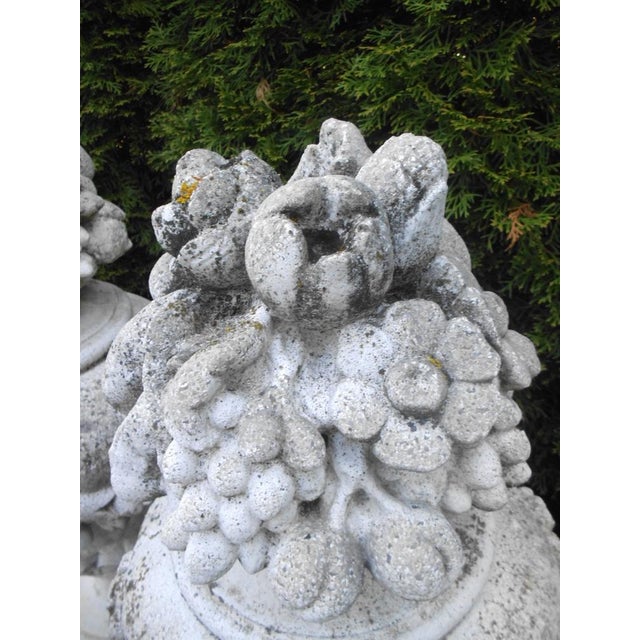 Cast Stone Garden Amphorae, 1980s, Set of 2 For Sale - Image 3 of 13