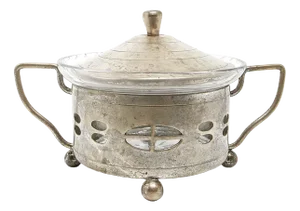 Art Nouveau Sugar Bowl, Austria, 1890s