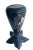 Mid-Century Modern Flared Tall Black Glass Vase For Sale - Image 10 of 13