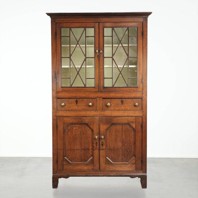 Antique English Oak Cabinet, 1700s For Sale - Image 12 of 12