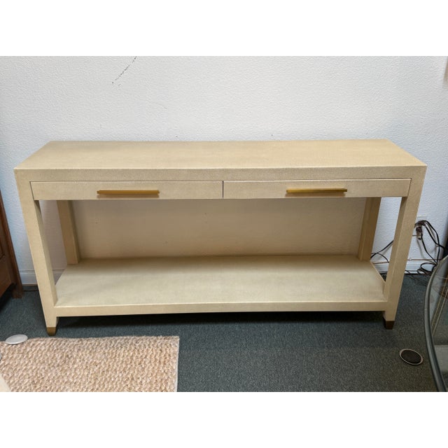 Design Plus Gallery presents the Graydon Console Table from Restoration Hardware. A celebration of simple forms and luxe...