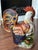 Vintage Extra-Large Italian Majolica Ceramic Rooster Sculpture, c. Mid 20th Century - Pairs Nicely with Many Traditional &...