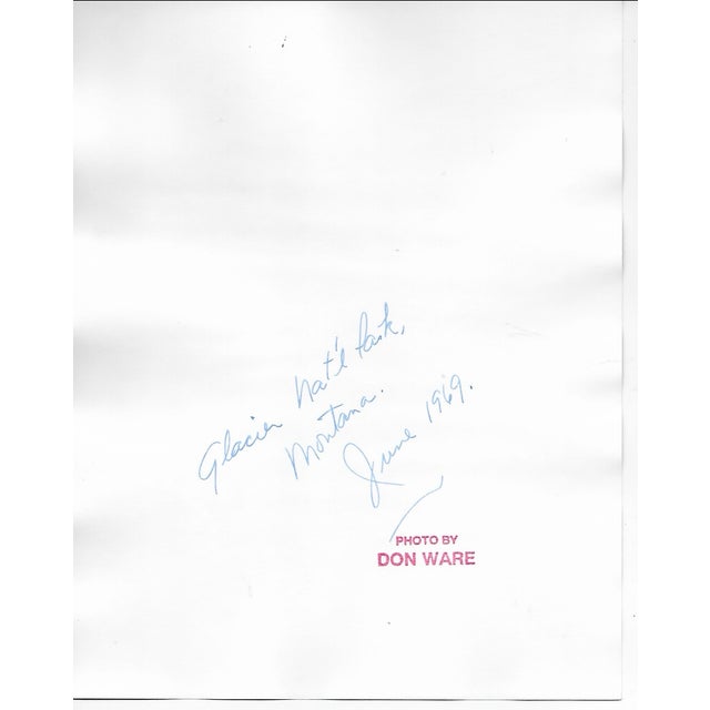 1969 black and white photo by Los Angeles based photographer Don Ware (1921-2006) of the Rocky Mountains in Glacier...