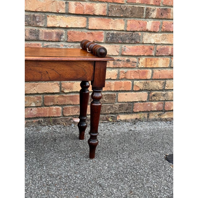 English 19th Century English Hall Bench For Sale - Image 3 of 8