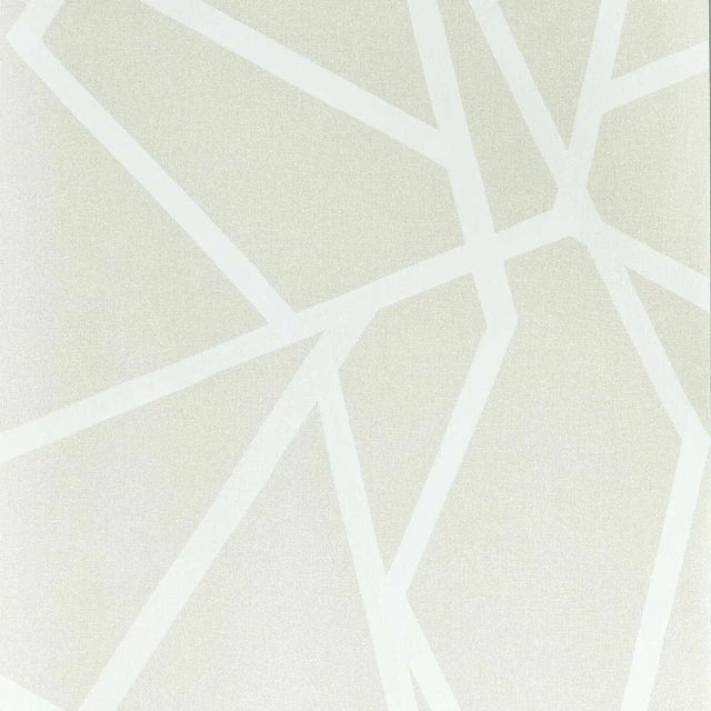 Harlequin Sumi Wallpaper in Dove/White - a Sample For Sale