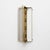 Gold Big Curved Clear Ribbed Murano Glass and Brass Wall Sconces, 2000, Set of 2 For Sale - Image 8 of 9