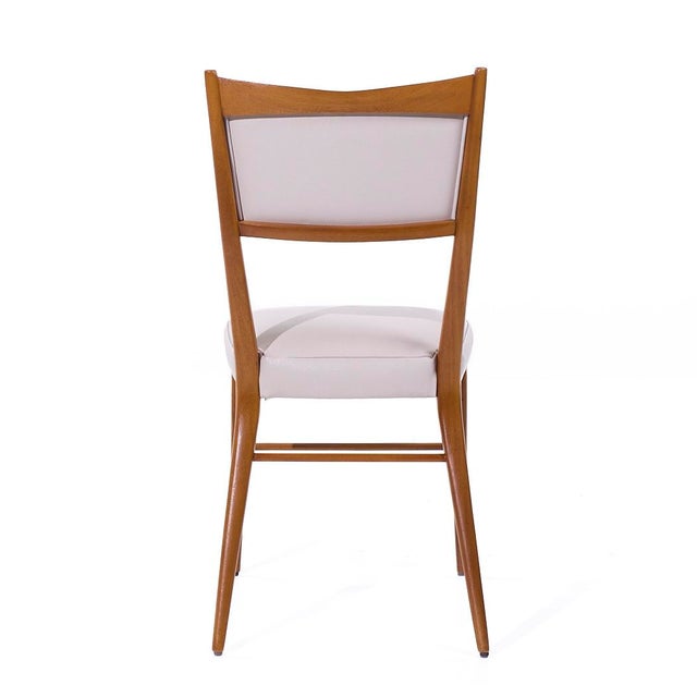 Brown Paul McCobb for Calvin's Irwin Collection Mid Century Leather Dining Chairs - Set of 8 For Sale - Image 8 of 17