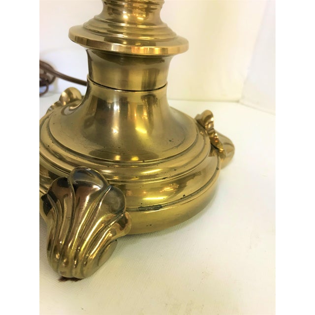 Vintage Stiffel Brass Candlestick Lamps With Shades a Pair Chairish