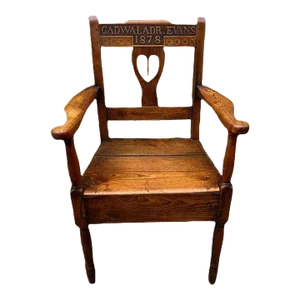 19th Century Antique Oak Mission Armchair