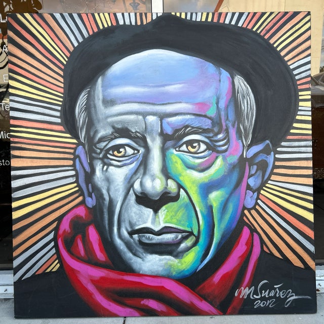 Postmodern Artist Marcus Suarez Work of Art Signed and Dated For Sale - Image 3 of 11