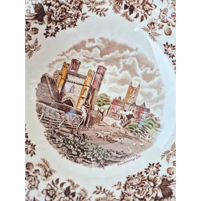 Vintage English Ironstone Dessert Set by Johnson Bros, 1970s, Set of 9 For Sale - Image 10 of 15
