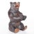 Brown Carved Wooden Bear, 1890s For Sale - Image 8 of 14