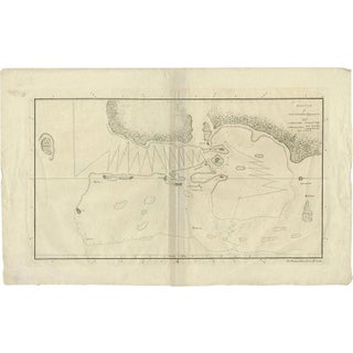 Antique Map of the Harbour of Tongatabu by Cook, 1784 For Sale