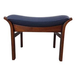 Refinished Danish Footstool, 1970s For Sale