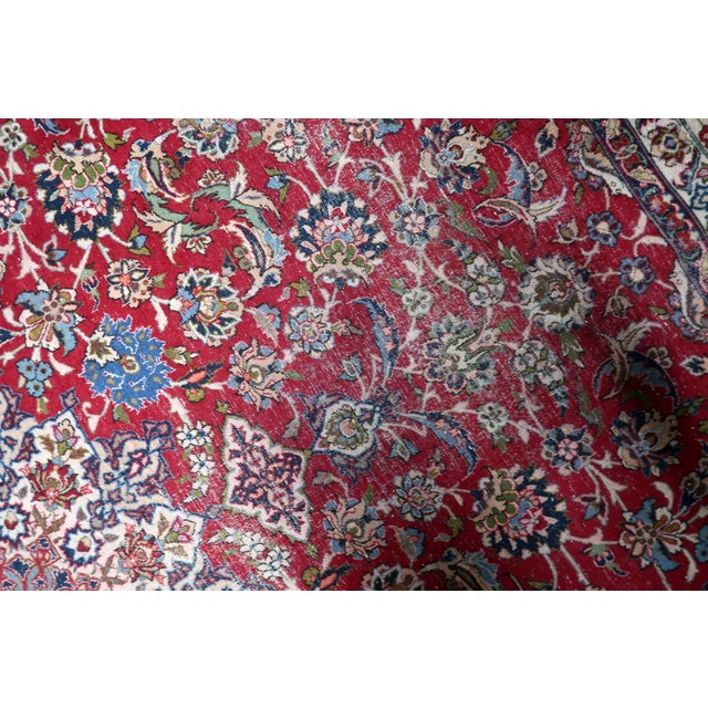 1900s, Antique Persian Tabriz Handmade Rug 10.1' X 13.3' For Sale - Image 11 of 18