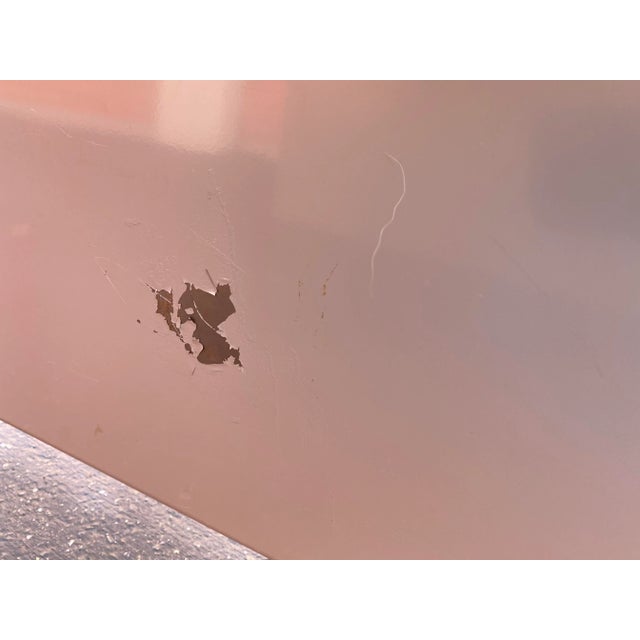 Mid-Century Modern Vintage Mid-Century Modern Steelcase Metal Writing Desk For Sale - Image 3 of 9