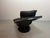 Mid-Century Modern Set of Mid-Century Scandinavian Modern Move Lounge Chair and Ottoman in Black Leather by Takashi Okamura and Erik Marquardsen for Nelo, Sweden, 1960s For Sale - Image 3 of 14