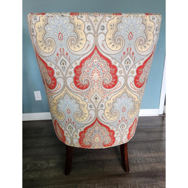 Thibaut Pair of Authentic Thibaut Monterey Wing Chairs For Sale - Image 4 of 17