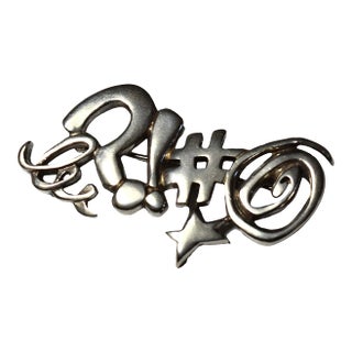Mid 20th Century Artisan Sterling Silver Pin Brooch Fun Humor For Sale