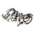 Mid 20th Century Artisan Sterling Silver Pin Brooch Fun Humor For Sale