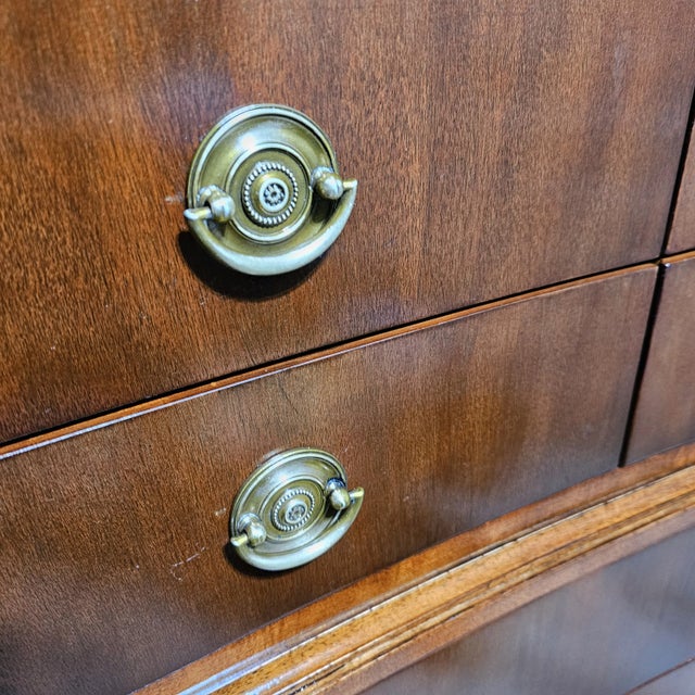 Early 21st Century Ralph Lauren Concave-Front Tall Chest of Drawers For Sale - Image 5 of 12