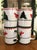 Vietri Uccello Rosso Christmas Mugs, approx. 4" tall Discontinued pattern, hard to find! Pristine, like new condition....