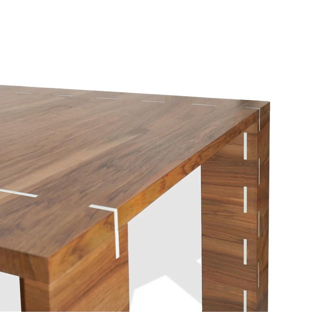 Modern Rosewood Dining Table With Inlay For Sale In New York - Image 6 of 13