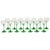 Glass Vintage Alsace Wine Glasses with Green Stems from Luminarc, 1970s, Set of 14 For Sale - Image 7 of 14