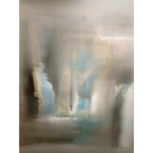 Large Original Abstract Painting – 52” X 48” Framed Contemporary Artwork For Sale - Image 4 of 4