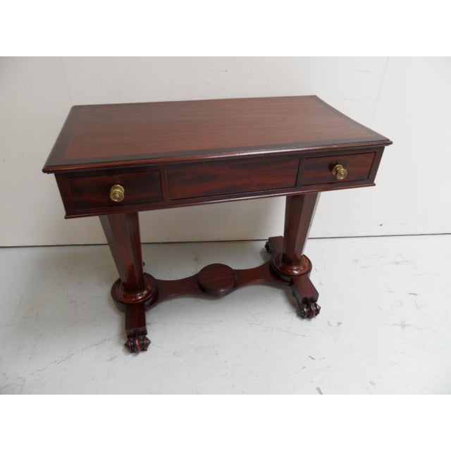 Very nice signed!!! mahogany writing desk made around 1830. In great condition. Signed on the 2 drawers. Signed by John...