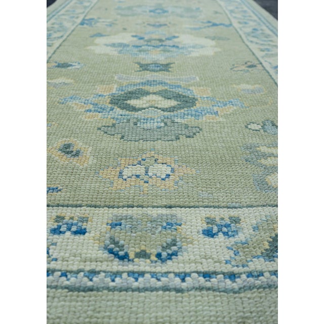 Turkish Oushak Rug 3'1" x 6'2" #19080 For Sale In Houston - Image 6 of 8