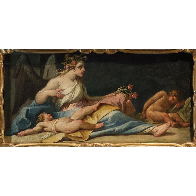Rococo Gaspare Diziani, Allegory of the Night, 1740, Oil on Canvas For Sale - Image 3 of 12