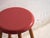 Mid-Century Modern Vintage Wooden Stool with Round Seat, Central Europe, 1950 For Sale - Image 3 of 7