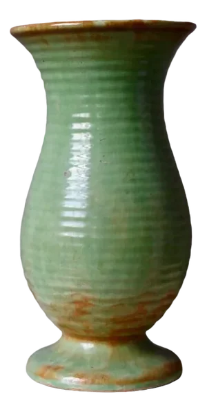 Vintage Vase in Green Ceramic from Dümler & Breiden